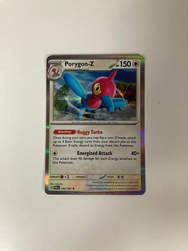 Zdjęcie oferty: Pokemon TCG Paradox Rift: Porygon-Z Holo 144/182