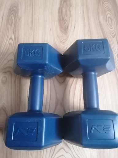 Zdjęcie oferty: Hantle bitumiczne stałe Sportvida 2 x 5 kg