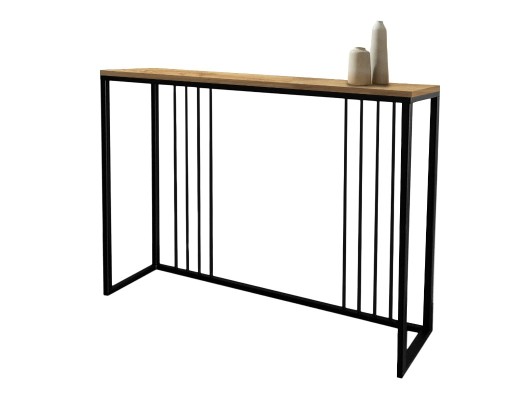 Zdjęcie oferty: Konsola loft, nowoczesna 100x26x91,8 dąb artisan