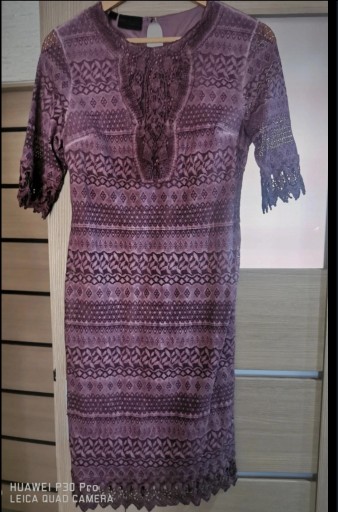 Zdjęcie oferty: Sukienka fioletowa koronkowa bonprix rozmiar 36/38