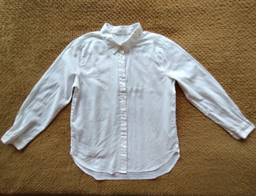 Zdjęcie oferty: Biała bluzka koszulowa dziewczęca r.146 H&M