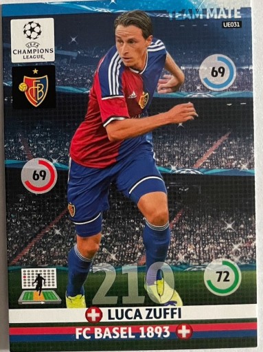 Zdjęcie oferty: karta Luca Zuffi, Panini, UEFA, Champions Leag