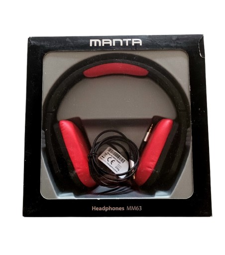 Zdjęcie oferty: Słuchawki Manta XDesign MM63 czarno-czerwone