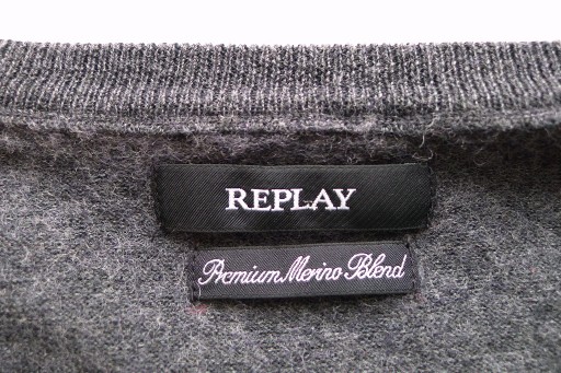 Zdjęcie oferty: NOWY sweter welniany REPLAY Premium Merino Blend S