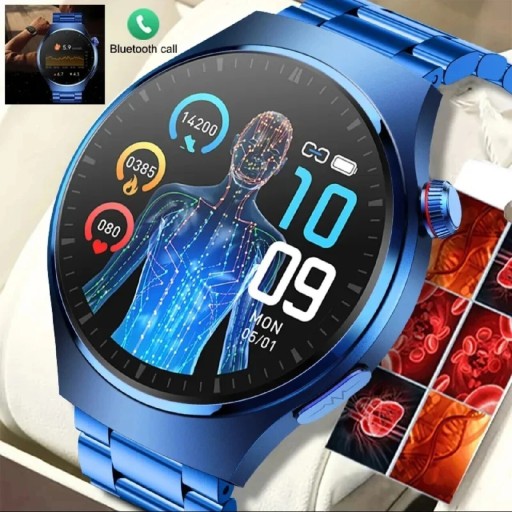 Zdjęcie oferty:  HIT Smart Watch EKG GLUKOZA CIŚNIENIE AMOLED 2024