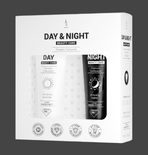 Zdjęcie oferty: Zestaw past do zębów DuoLife Day & Night 