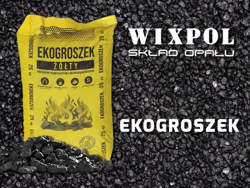 Zdjęcie oferty: WĘGIEL EKOGROSZEK  WORKOWANY 25kg