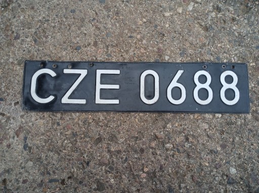 Zdjęcie oferty: Stara tablica rejestracyjna Częstochowa CZE 1994