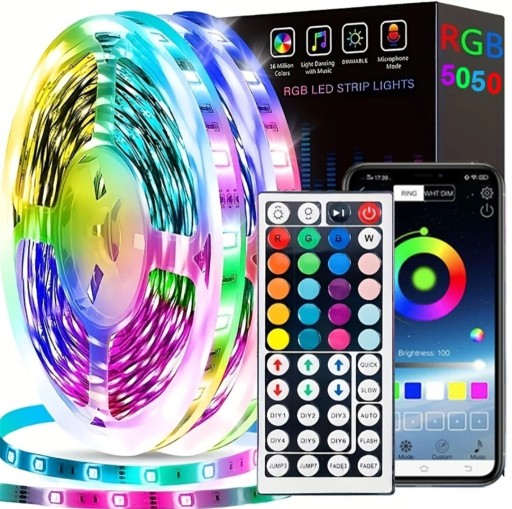 Zdjęcie oferty: Taśma LED 10M RGB 5050 Bluetooth