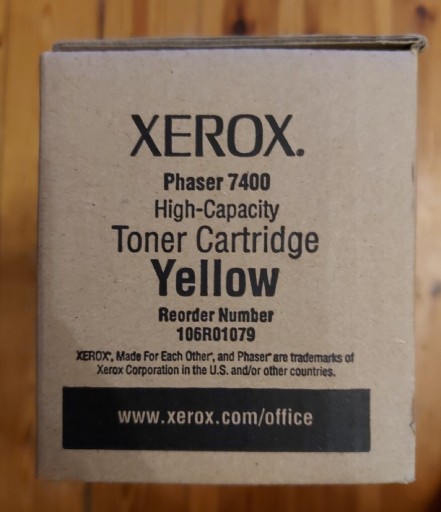 Zdjęcie oferty: Toner Xerox Phaser 7400 żółty oryginalny. 