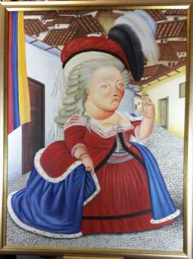 Zdjęcie oferty: obraz inspirowany F. Botero "Maria Antonina"