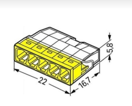 Zdjęcie oferty: Szybkozłączka Wago 2273-205 0,5-2,5 mm²/5 100szt.