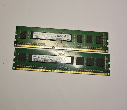 Zdjęcie oferty: Pamięć RAM Samsung DDR3 8GB (2x4GB) 1600MHz CL11