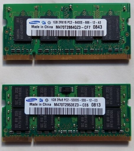 Zdjęcie oferty: Pamięć RAM DDR2 2GB Samsung 