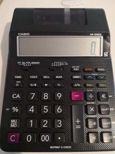 Zdjęcie oferty: Casio HR-150 RCE kalkulator stacjonarny drukujący