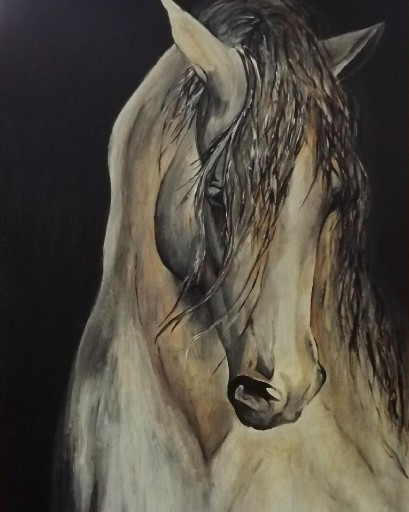 Zdjęcie oferty: Obraz akrylowy ręcznie malowany koń, konie