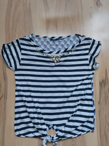 Zdjęcie oferty: Liu Jo piękna bluzka kamyki marynarska 36 S lato