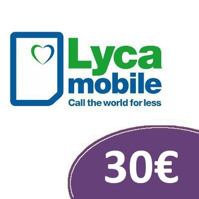 Zdjęcie oferty: Doładowanie Lyca Mobile €30 Euro Kod Niemcy DE