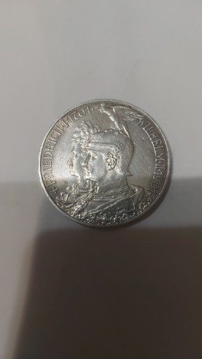 Zdjęcie oferty: 5 marek w srebrze,Cesarstwo Prus 1901r.Nr1