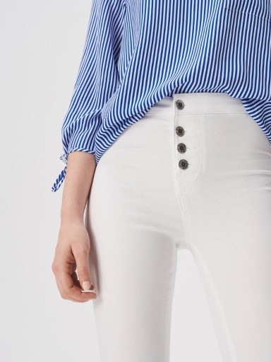Zdjęcie oferty: Spodnie jeans white skinny z wysokim stanem damski
