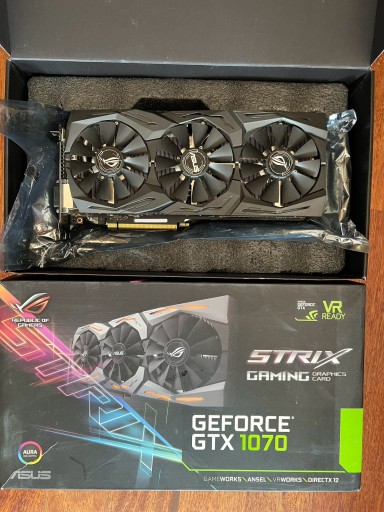 Zdjęcie oferty: Asus GeForce GTX 1070 Strix Gaming 8GB GDDR5 gwar.