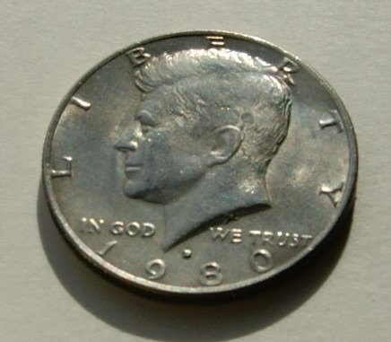 Zdjęcie oferty: 1/2 dolar 1980 D half dollar Kennedy Stan!!!