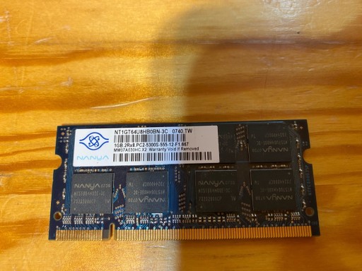 Zdjęcie oferty: Pamięć RAM do laptopa 1GB DDR2 SODIMM