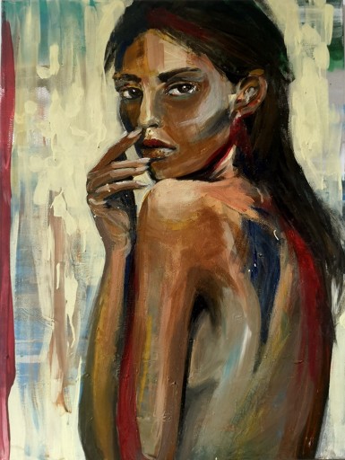 Zdjęcie oferty: obraz akrylowy 80x60 cm abstrakcja kobieta