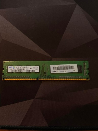 Zdjęcie oferty: Pamięć RAM 2GB DDR3 Samsung