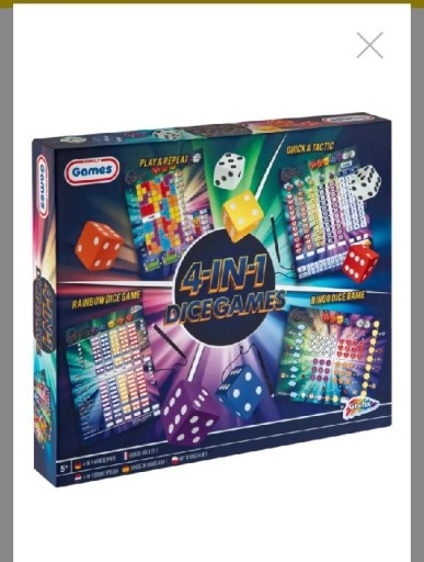 Zdjęcie oferty: Gra planszowa-kości "DICE GAMES 4-in-1"