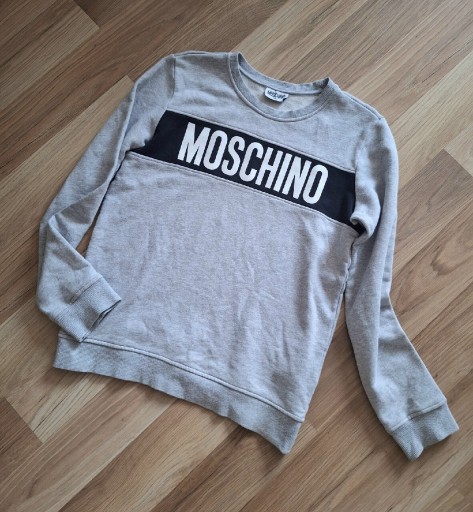 Zdjęcie oferty: Moschino szara bluza z logo rozmiar XS/S