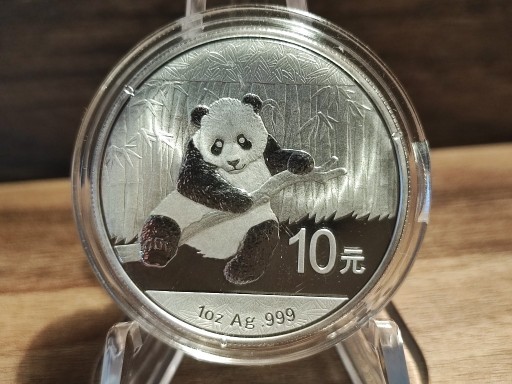 Zdjęcie oferty: Srebrna moneta Chińska Panda 2014 - 1 uncja srebra