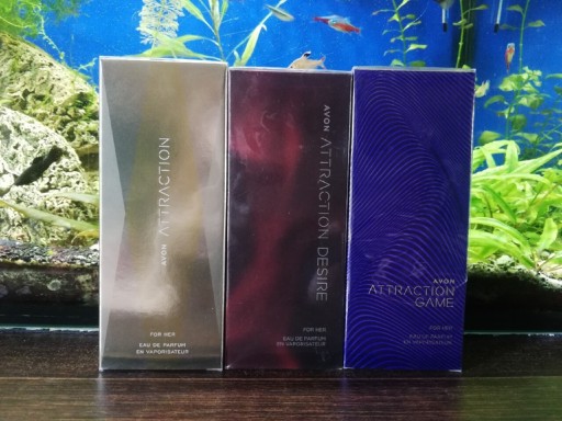 Zdjęcie oferty: 3x Woda perfumowana Attraction + Desire + Game 