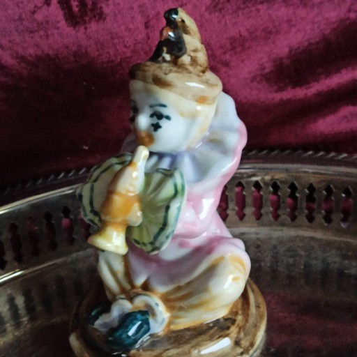 Zdjęcie oferty: Figurka porcelanowa klauna pierrot vintage