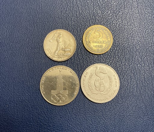 Zdjęcie oferty: Cztery monety Rosyjskie z lat 1925-1986