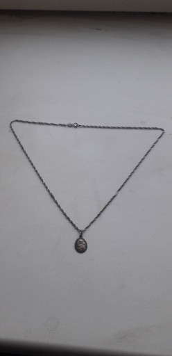 Zdjęcie oferty: Srebrny łańcuszek z medalikiem pr.925