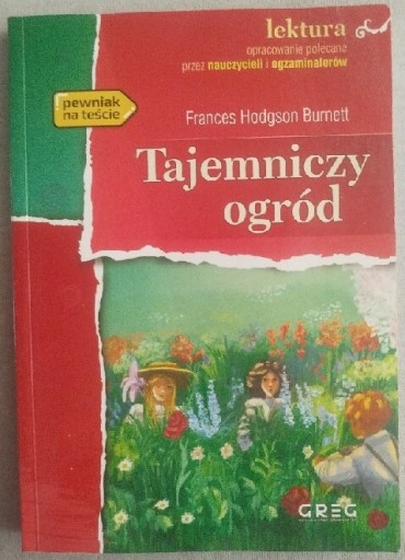Zdjęcie oferty: Tajemniczy ogród Lektura z opracowaniem Frances Hodgson Burnett