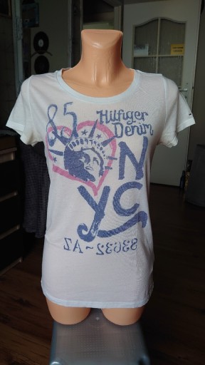 Zdjęcie oferty: Hilfiger denim koszulka damska S biała NYC 