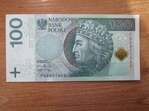 Zdjęcie oferty: Banknot 100 zł seria FB