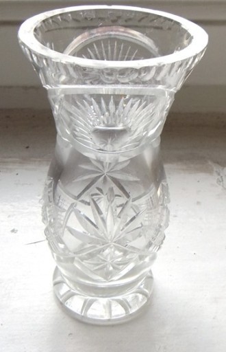 Zdjęcie oferty: Piękny wazon Kryształowy 16 cm KRYSZTAŁ
