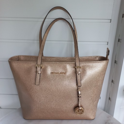 Zdjęcie oferty: MICHAEL KORS TOREBKA SHOPPER SKÓRA NATURALNA ZŁOTA