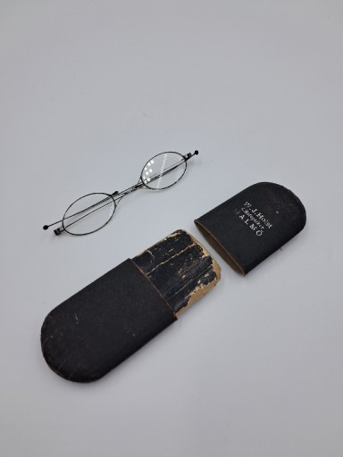Zdjęcie oferty: Stare przedwojenne okulary binokle z etui