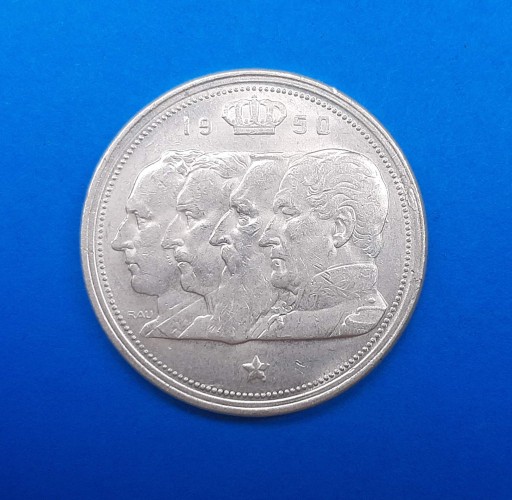 Zdjęcie oferty: Belgia 100 franków 1950, Król Baldwin I, Ag 0,835