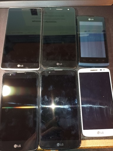Zdjęcie oferty: 6 telefonów LG  na części