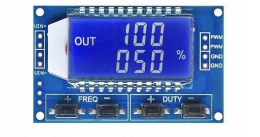 Zdjęcie oferty: Generator sygnału PWM 1Hz - 150kHz LCD XY-LPWM