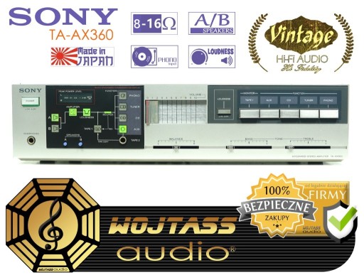 Zdjęcie oferty: Wzmacniacz Sony TA-AX360 Loudness VINTAGE 1987r 