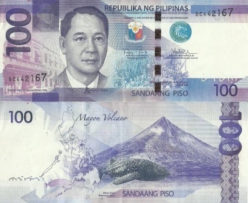 Zdjęcie oferty: Filipiny 100 pesos Używany banknot P-208a ZDJ POGL