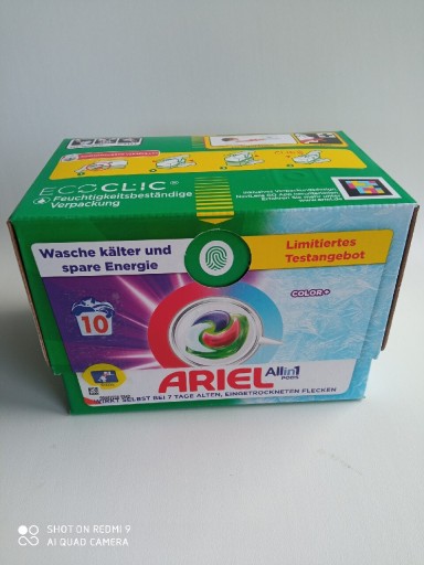 Zdjęcie oferty: Kapsułki Ariel 10 szt do koloru z Niemiec