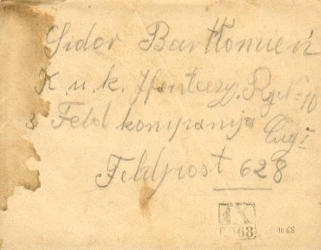 Zdjęcie oferty: 1916 - kamuflażowy stempel okręgowy IX-1068 