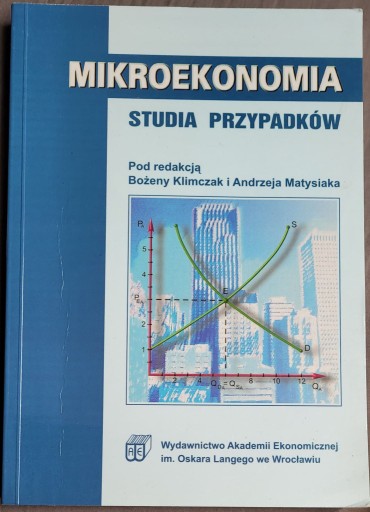 Zdjęcie oferty: Mikroekonemia Studia przepadków, Klimczak Matysiak